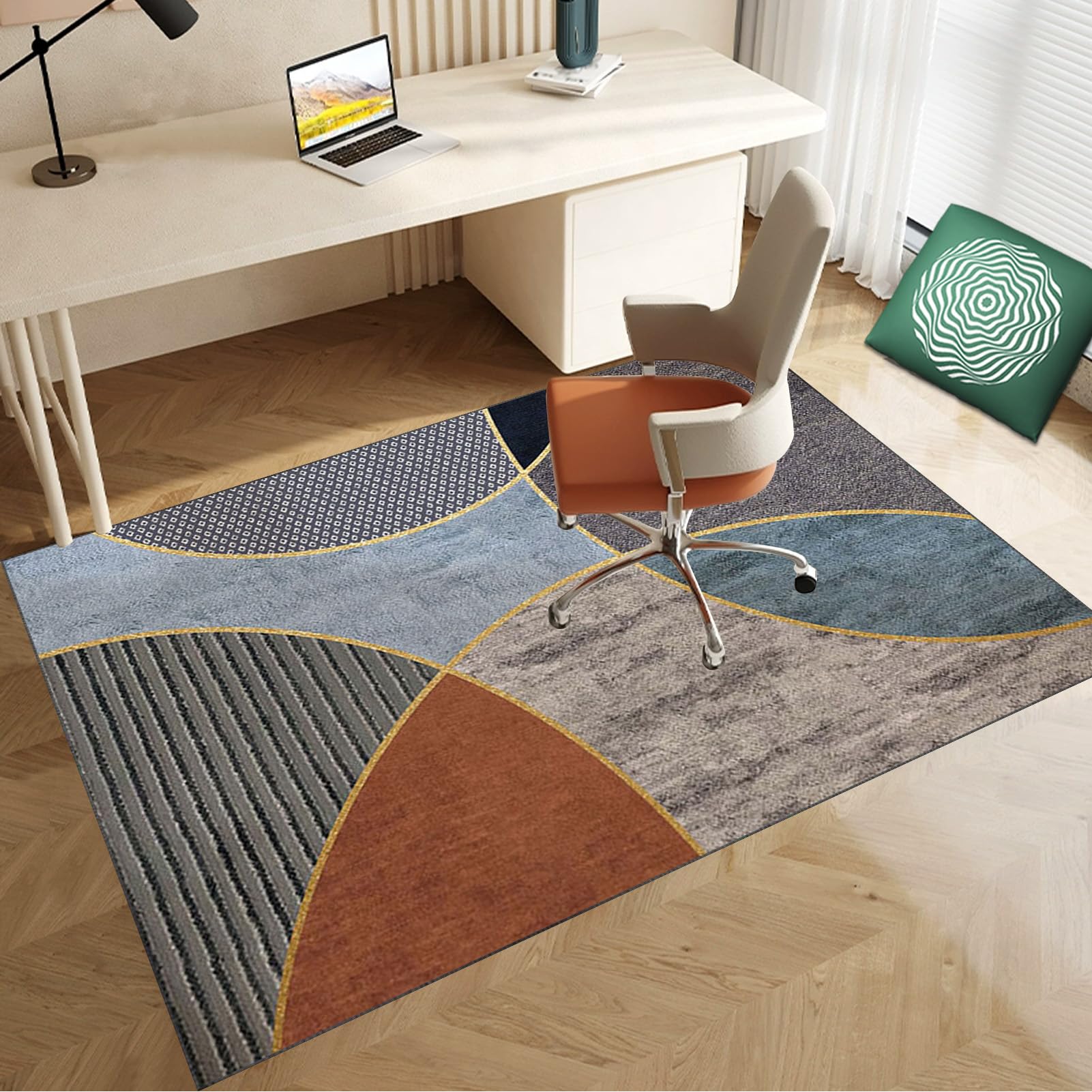 Office Chair Mat for Carpet & Hardwood Floors - 60 x 110 cm Non-slip Gaming Chair Mat for Office & Home Decor