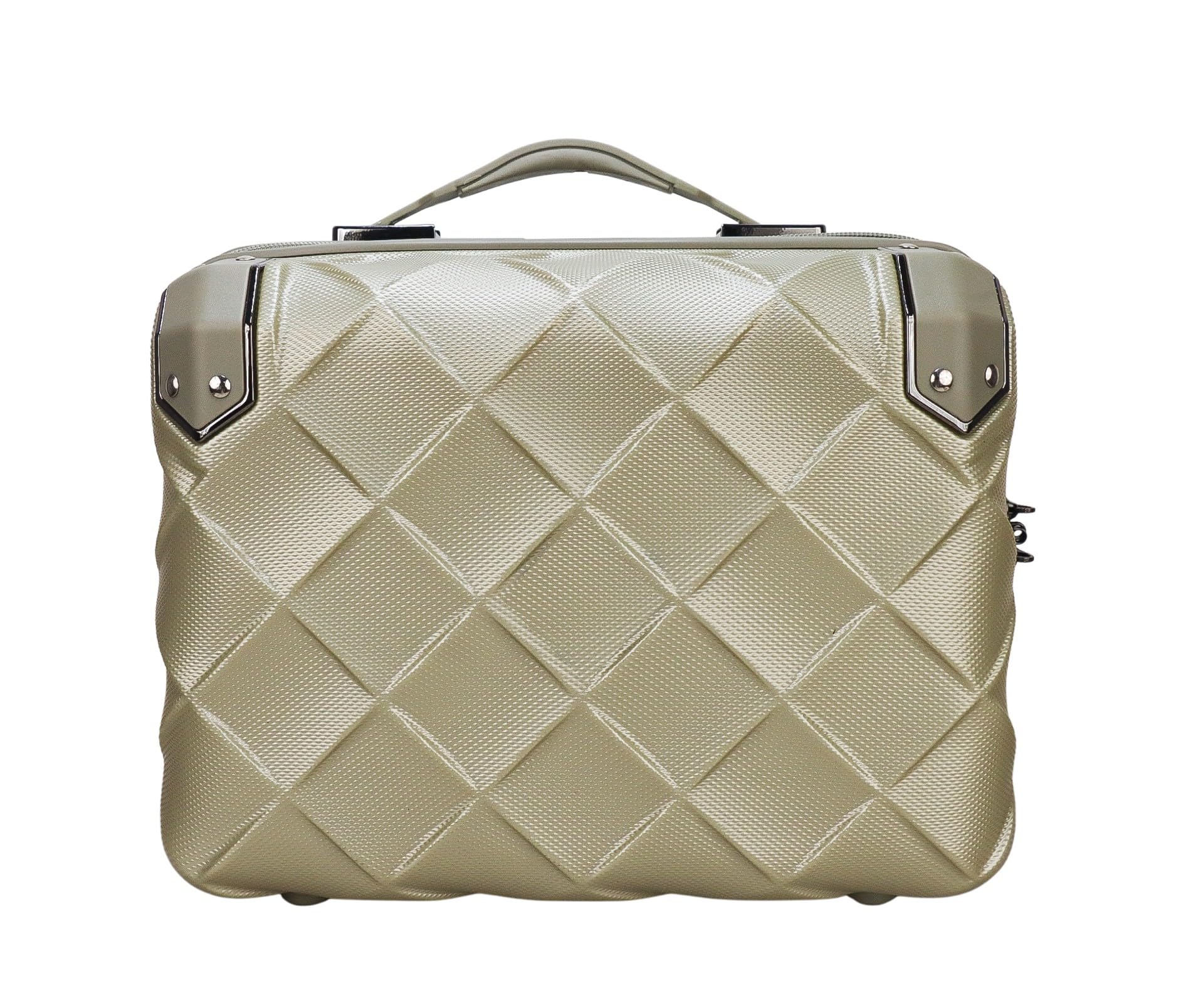 travel make up train case, waterproof portable hard shell cosmetic case luggage mini suitcase makeup brushes bag toiletry organizer portable makeup carrying case