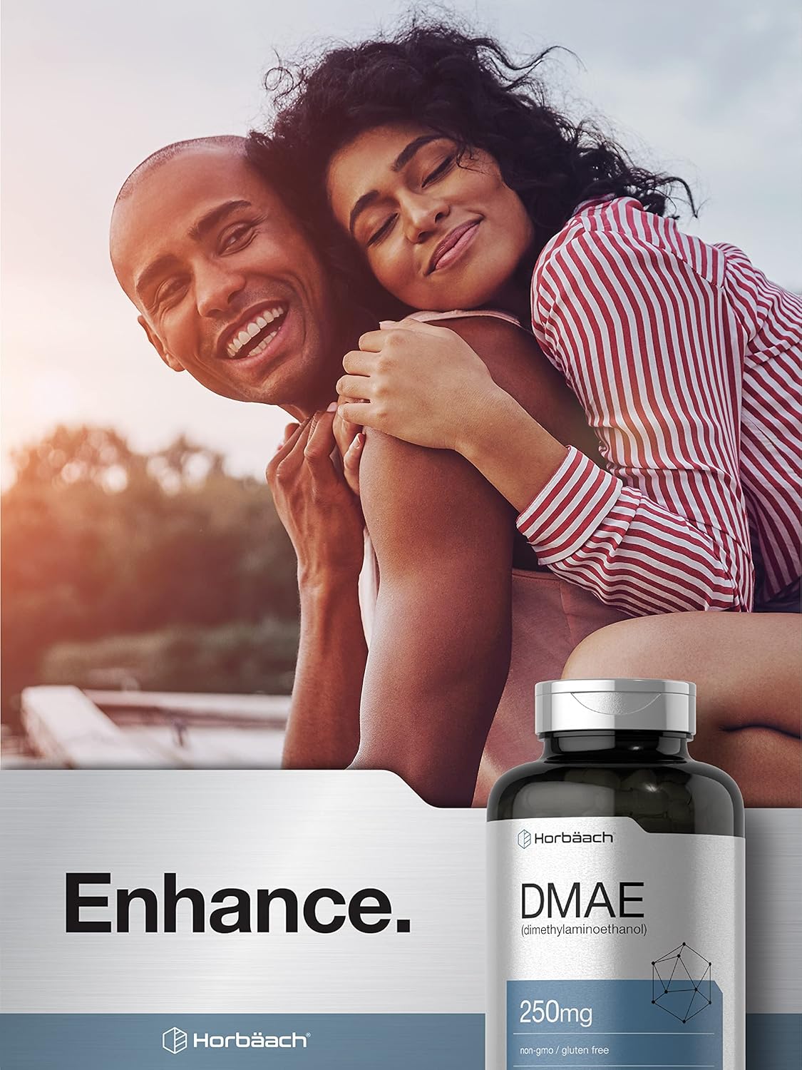 Horbaach DMAE Dimethylaminoethanol Bitartrate 250 mg | 200 Capsules | Non-GMO & Gluten Free Supplement - Image 6