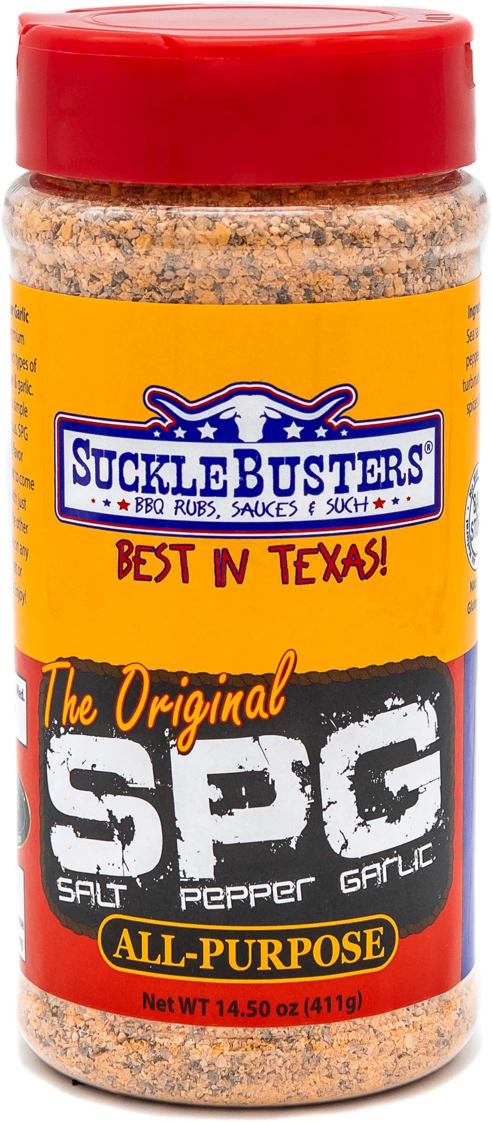 SuckleBusters Salt Pepper Garlic SPG BBQ Rub 14.50 ounce