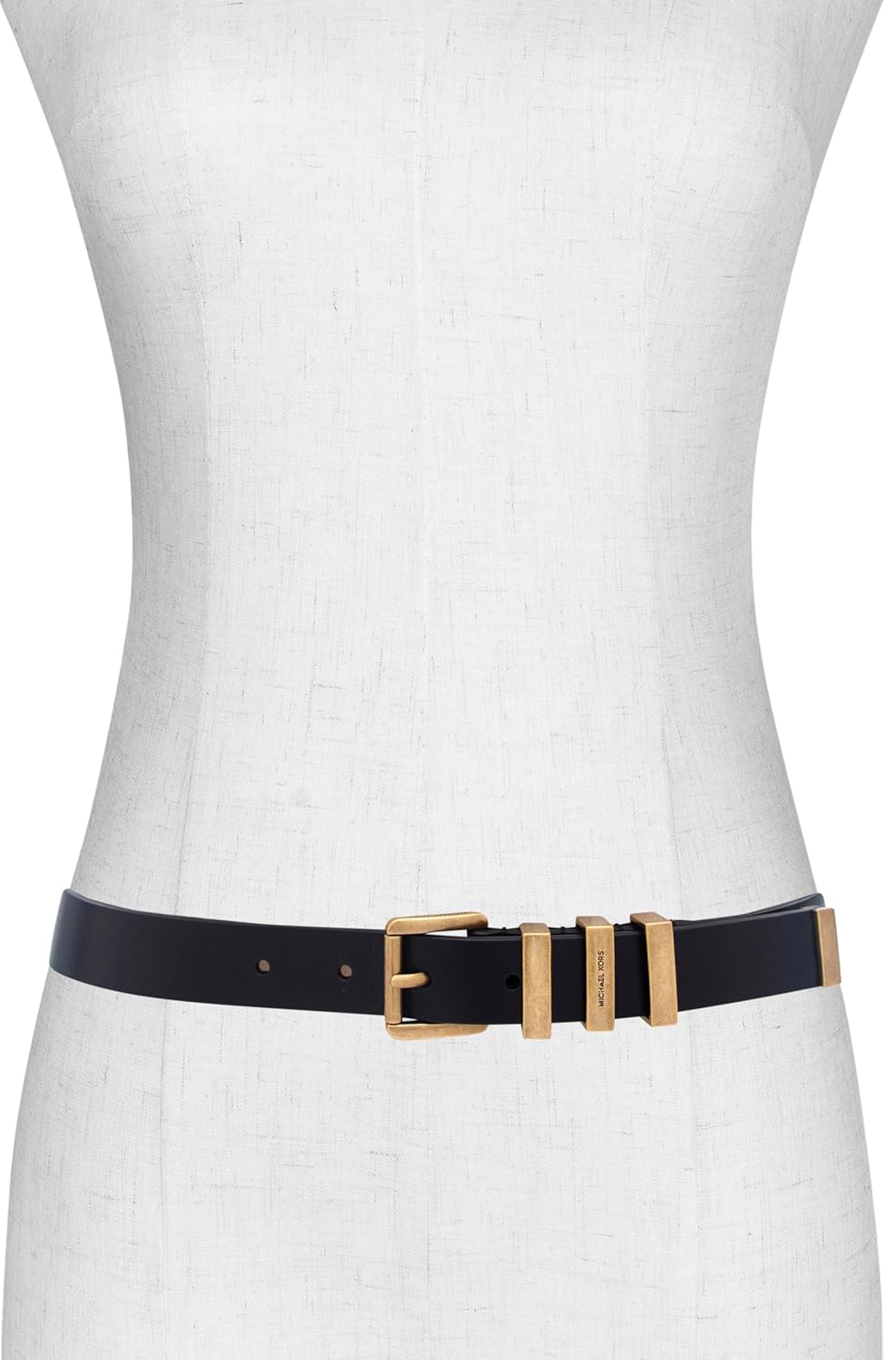 Michael Kors Womens 1 Inch Leather Belt with 3 Keepers, Stylish Fashion Accessory for Everyday Wear - Image 4