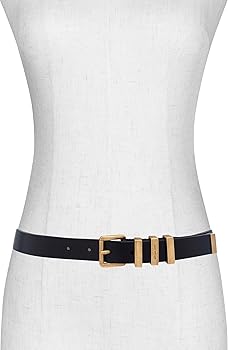 Michael Kors Women's 1 Inch Leather Belt with 3 Keepers