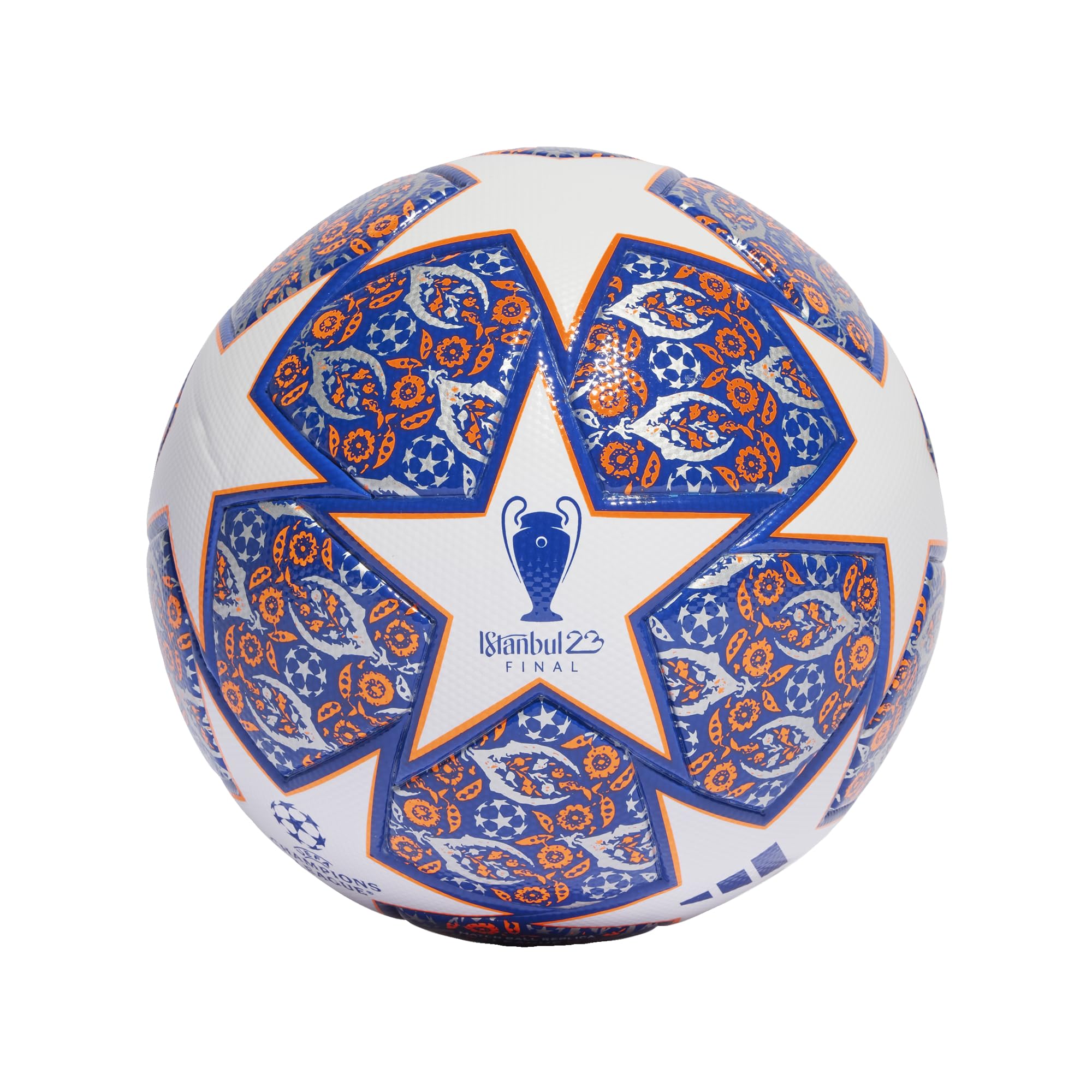 adidas Unisex - Adulto Pallone Da Calcio Ucl Lge Is, White/Team Royal Blue/Solar Orange/Silver Met., HU1580, 4