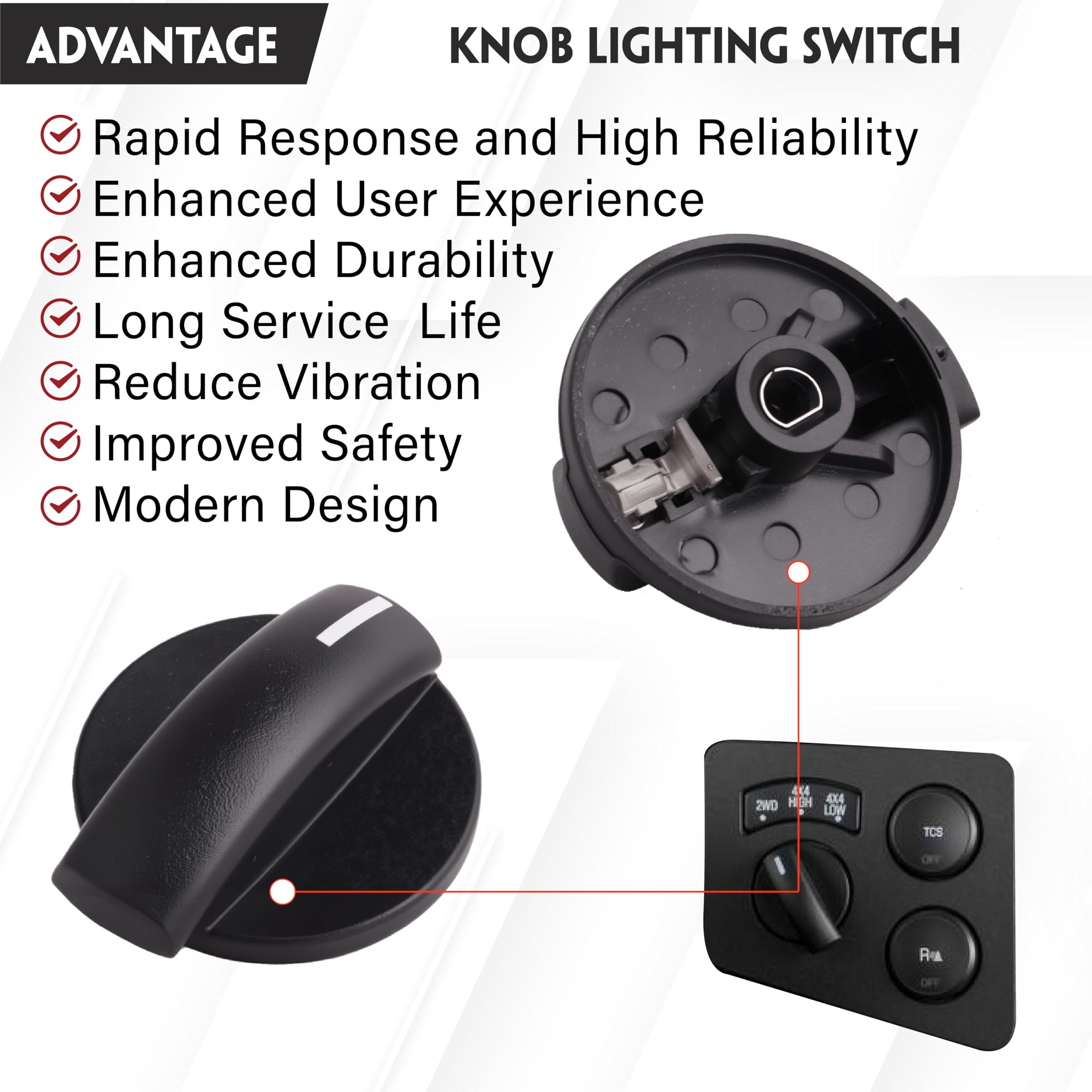 Amazon.com: RydSuns Knob Lighting Switch Compatible with