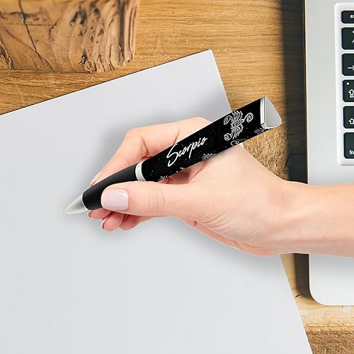 Miniatura 6 de Bolígrafo con signo del zodiaco (1 bolígrafo, 3 caras), regalo de bolígrafo del zodiaco, bolígrafos geniales, diseño de constelación, regalos del