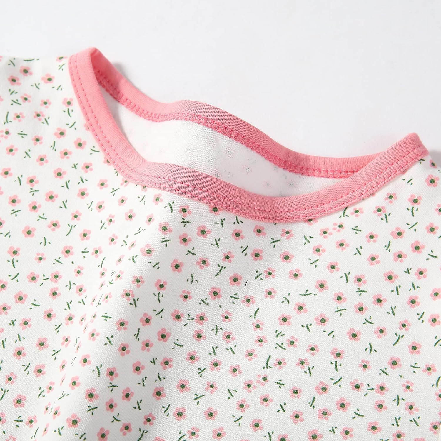 Girls Cotton Nightgowns Short Sleeve Sleep Shirt Princess Nightdress - Image 3