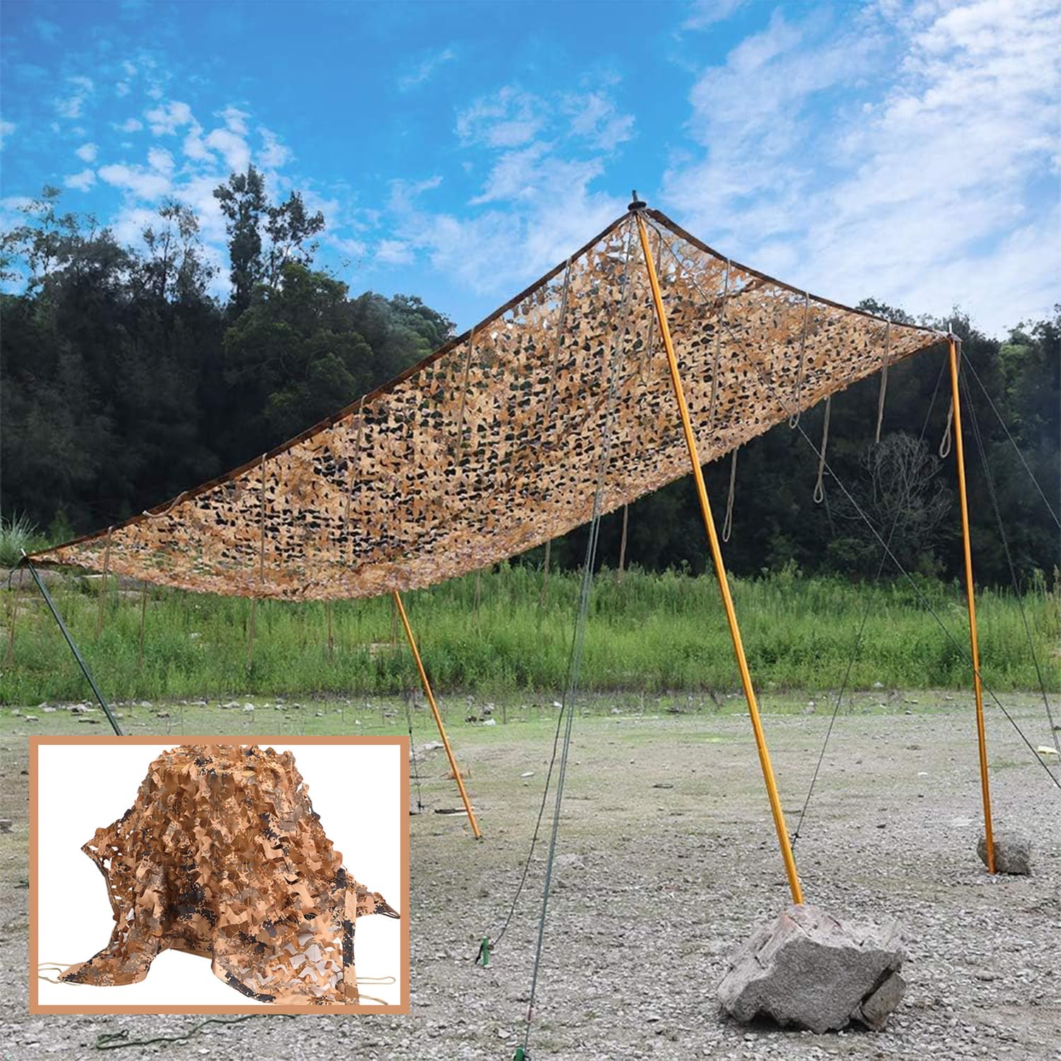 Red de Camuflaje Sombra,para Decoración,Caza,Camp, Fotografía,Versátil/Duradera,Malla Camuflaje Militar para Refugio Ocultación Protección Solar Decoración de Cortina Techo Valla,Decoración De Fiesta