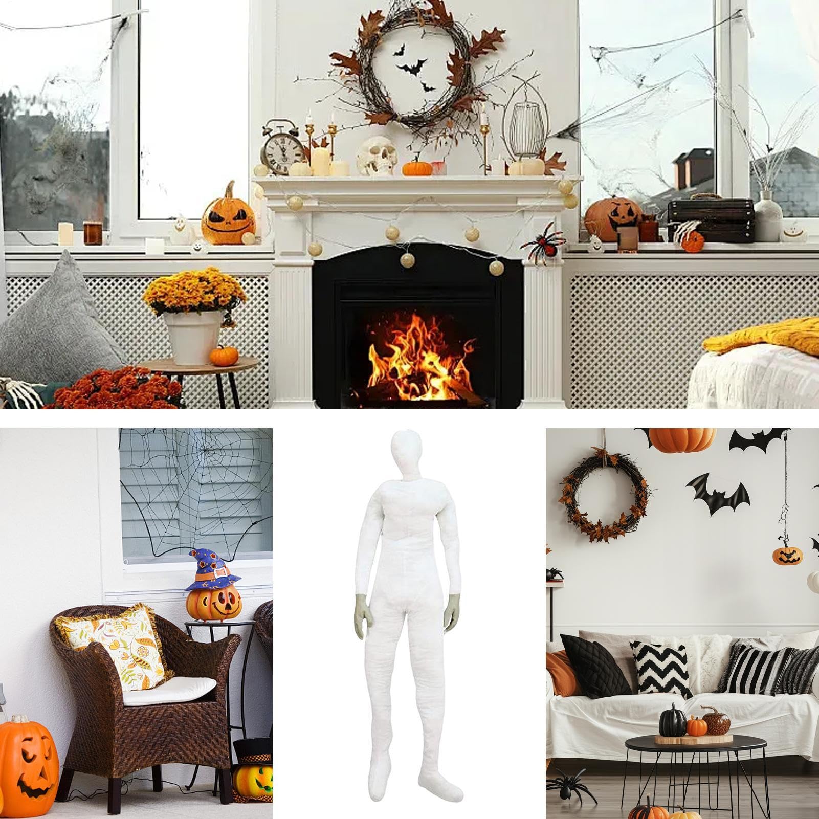 Halloween Schaufensterpuppe Gruselige Posierbare Unheimliche Horror | Gruselig Posierendes Leichenkörper-Requisite Für Gruselhäuser, Bühnenaufführungen Und Escape-Rooms