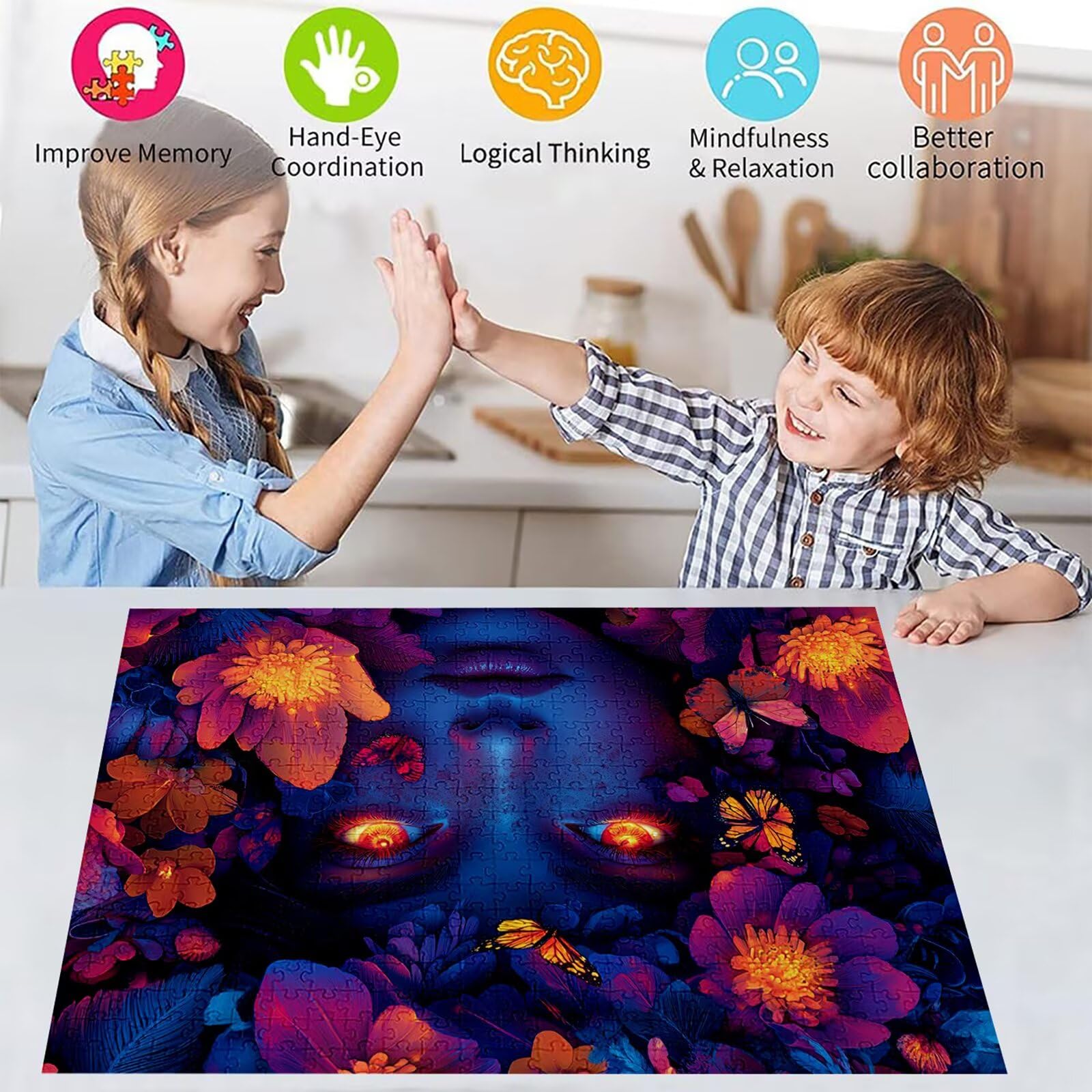 Puzzle 5000 elementów dla kobiet dorosłych kwiaty 156 x 105 cm unikalne rzemiosło klasyczne 3D drewniana układanka do rodzinnych gier biznesowych, układanka zrób to sam do dekoracji ścian domu