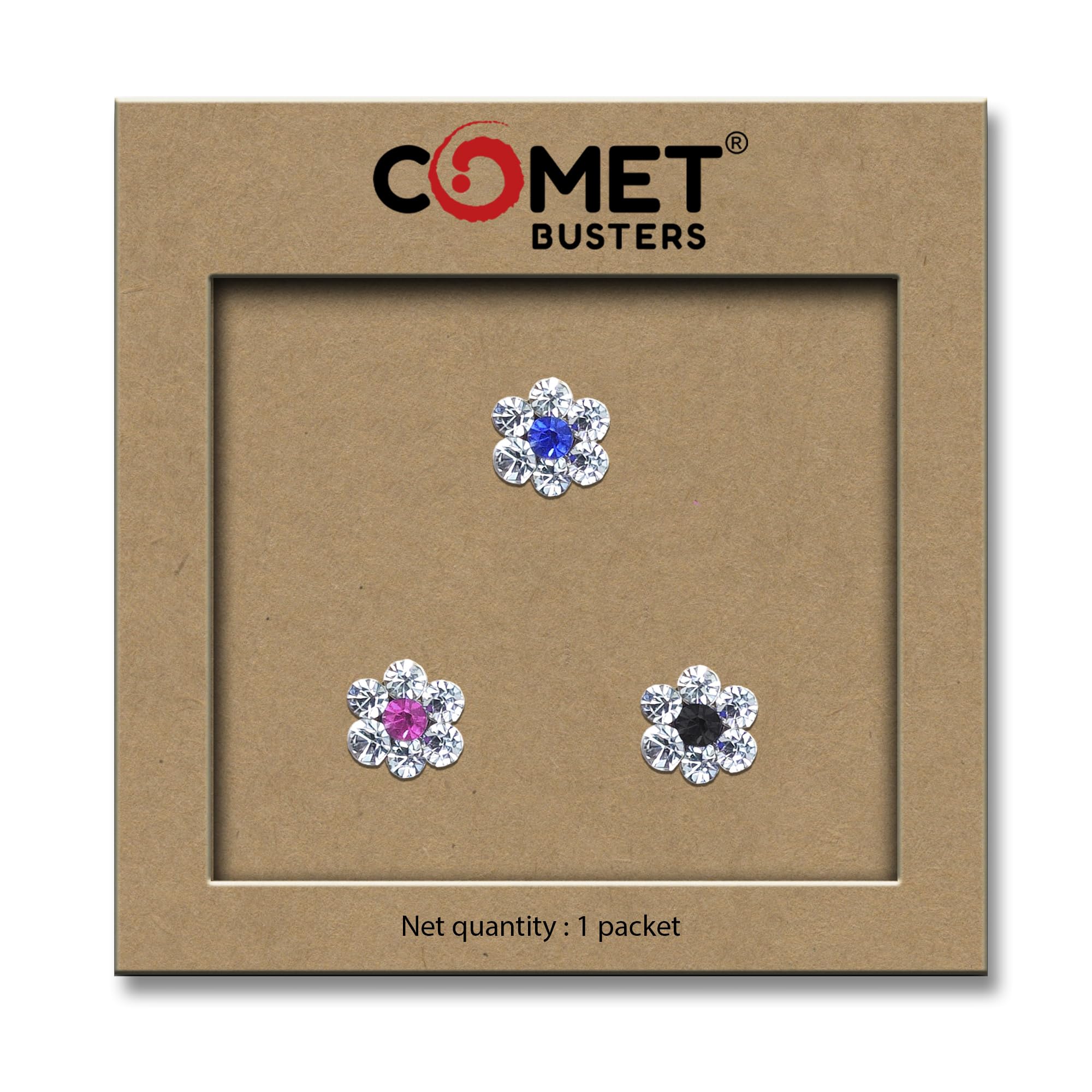 comet busters Handcrafted Nose Studs Stick Ons Self Adhesive Non Piercing Nose Studs(Nosestud051-Nosestud058)-picture-42