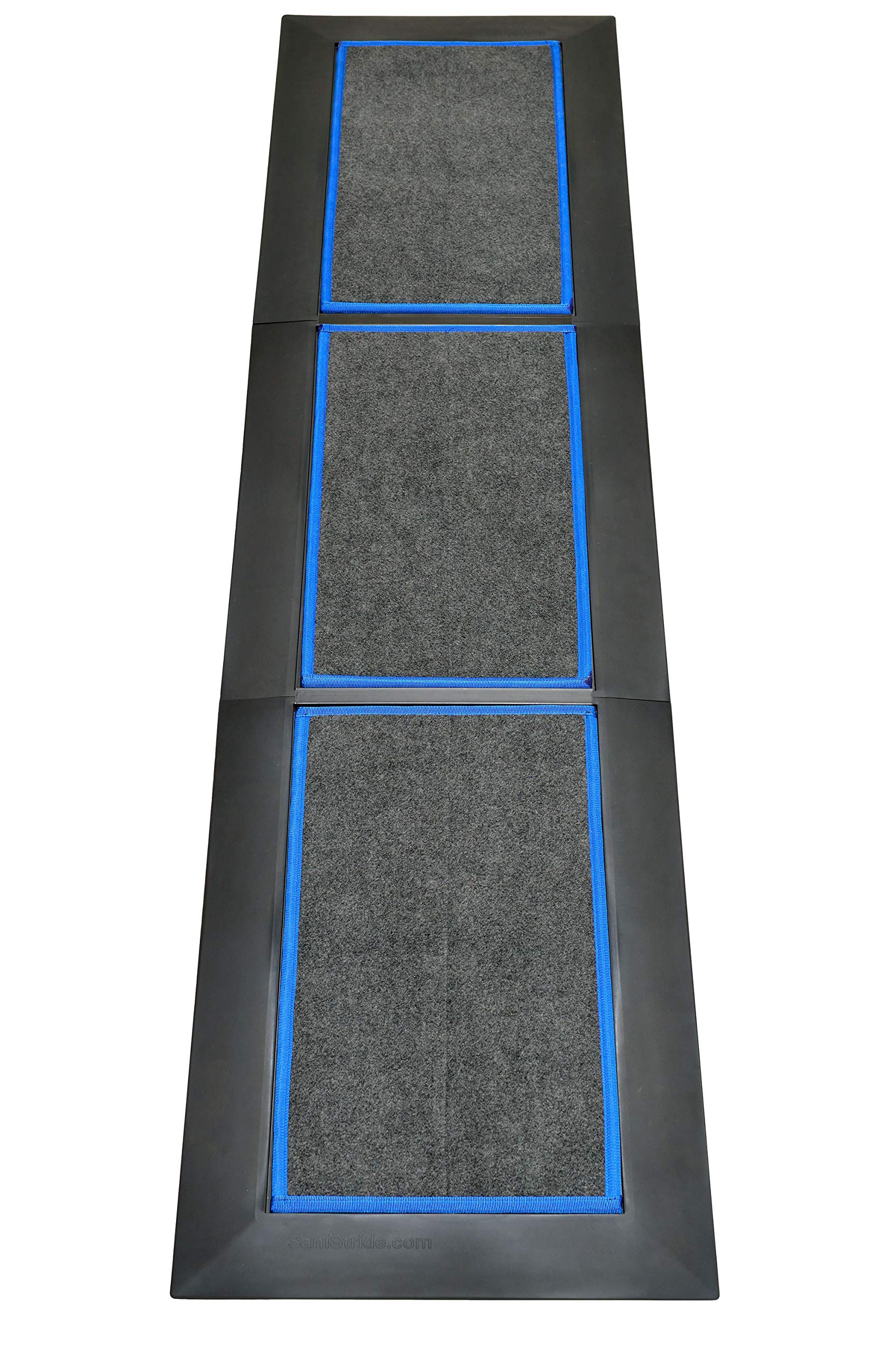 SaniStride - Shoe Sanitizing - Low PRO Three Piece Long Runner - 1/2" Deep (Blue Inserts)