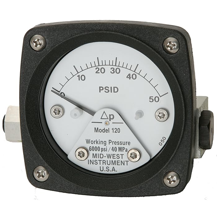 Mid-West 555A-12.0 Glass Filled Nylon Differential Pressure Indicator