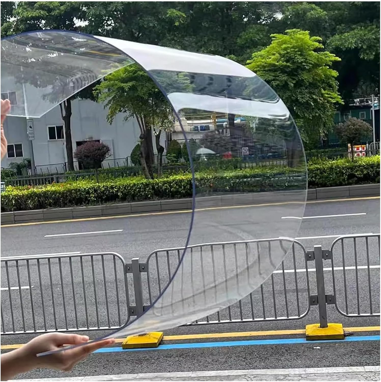 Polycarbonate Roofing Sheet,DIY Polycarbonate Greenhouse Panels,Transparent Roof Protection Board,for Roof Farming,Gardening, Courtyards,Canopy,Porch,G(Size:100X800 cm(3.3x26.2 ft),Color:Clear：1.2 mm)