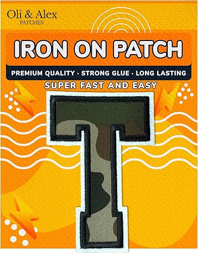 Miniatura 428 de Parches de letras termo-adhesivas de alta calidad – Lindas letras para ropa – Parche universitario para ropa – Letras bordadas de 4 1/2 parches