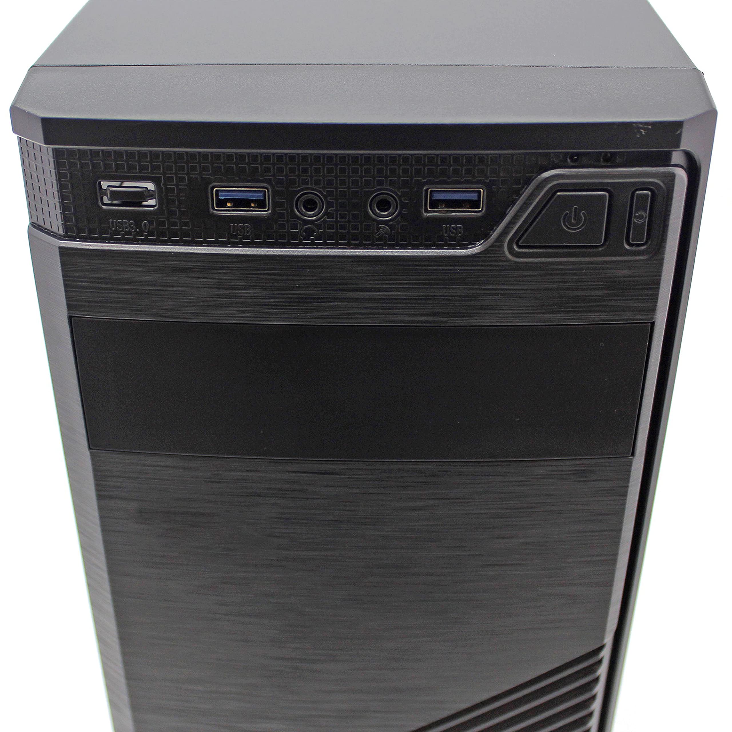 Simpletek - Case Aziendale Cabinet Completo Nero Con Alimentatore 500W | ATX