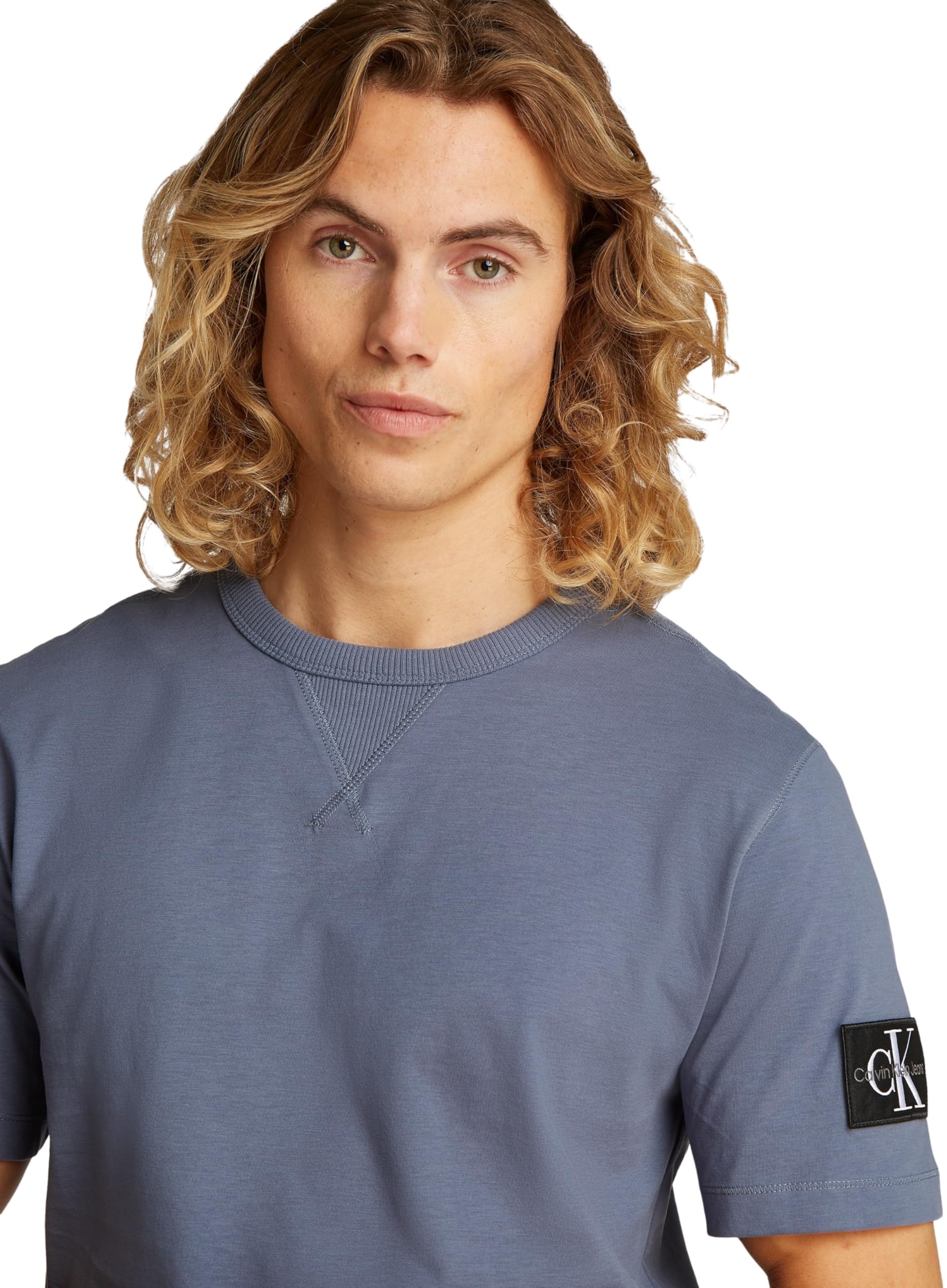 Calvin Klein Top in Maglia a Maniche Corte Uomo