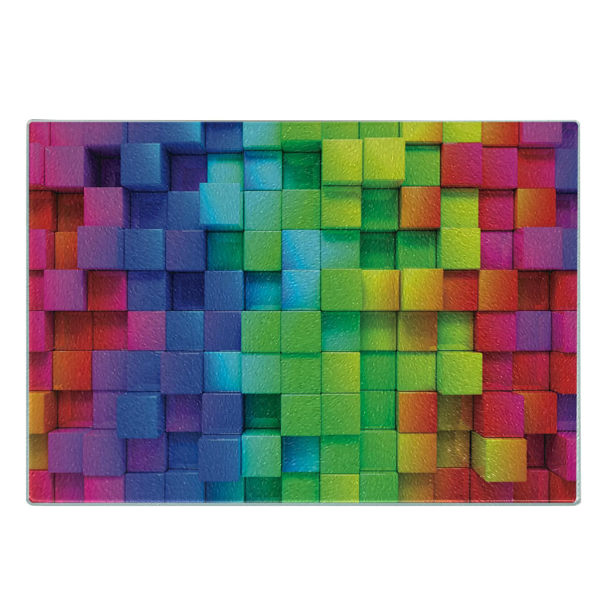 Amazon | Ambesonne カラフルなまな板 レインボーカラーの輪郭