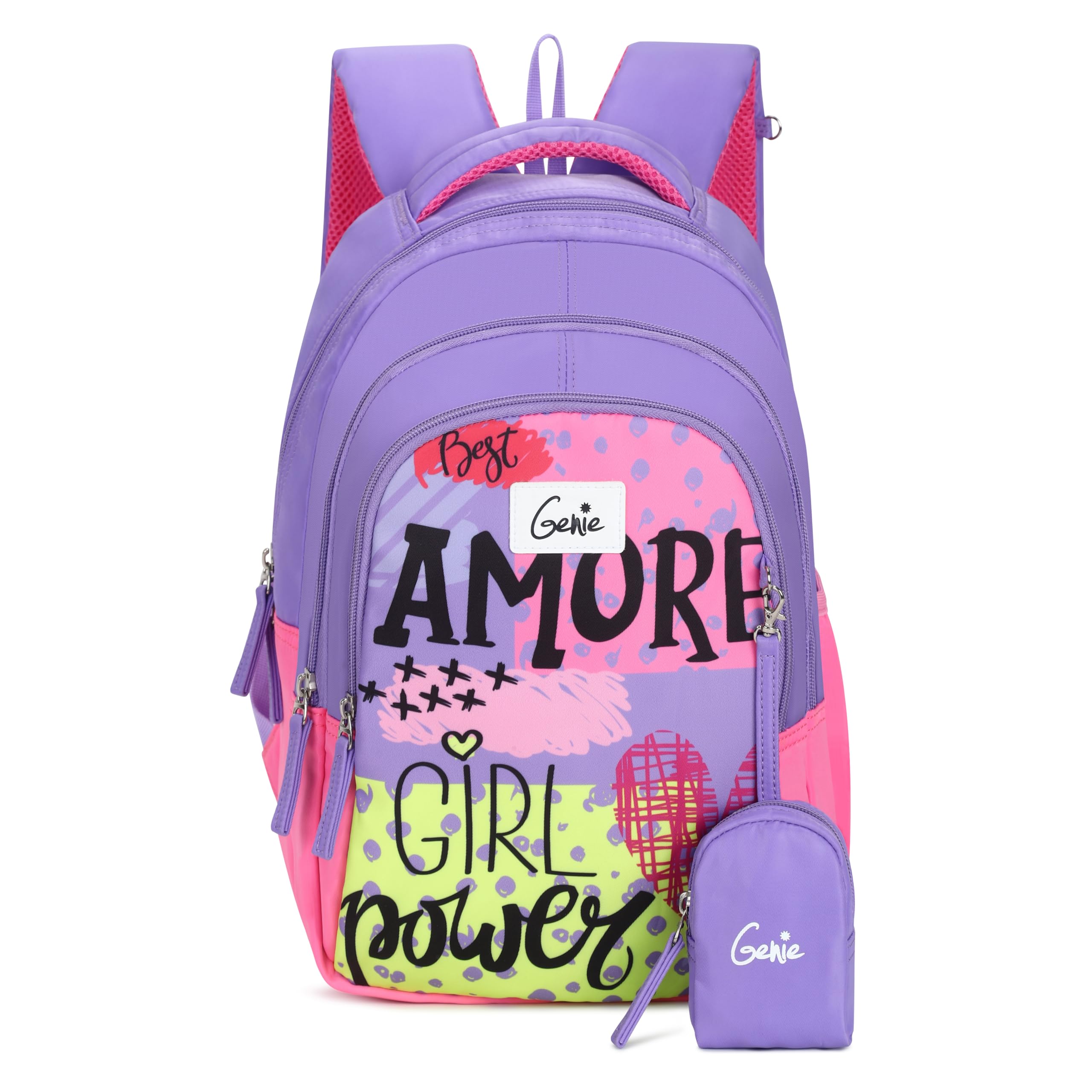 genie Amore Kids Backpacks, 15" Cute, Colourful Bags for Girls-picture-41