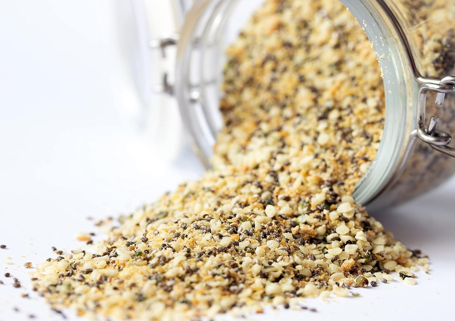 Food to Live Organic FiberFull Flax, Hemp and Chia Seeds Blend, 1.5 Pounds Cold-Milled Flax, Non-GMO, Bulk. Rich in Omega 3 and Fiber. Perfect for Smoothies, Salads, Oatmeal