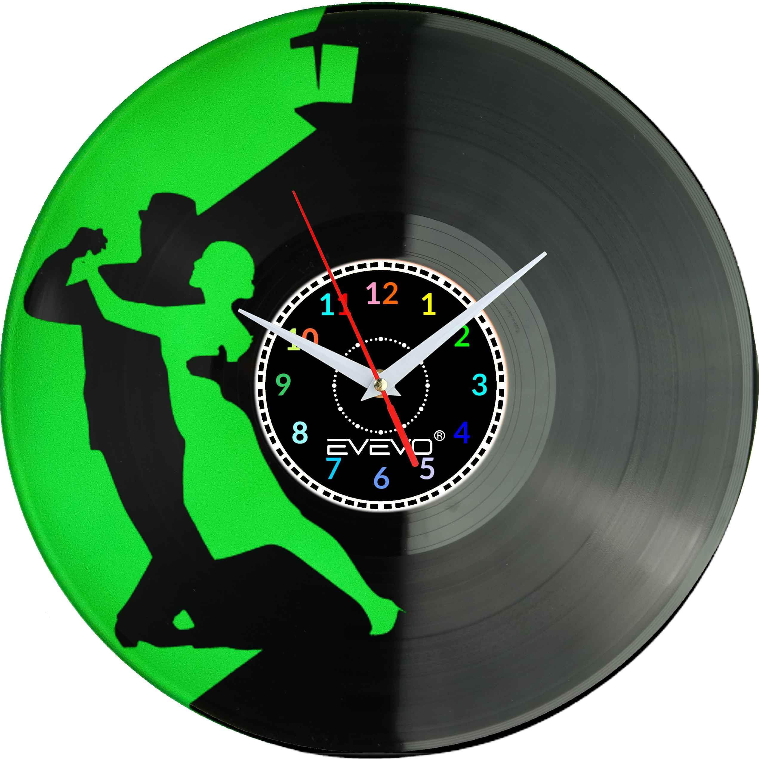 Cadeau souvenir tango argentin horloge murale vinyle F0076