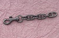 Vista 3 de Ruwado Extensor de correa de metal de 4.85 pulgadas, accesorios de cadena de repuesto para mujeres, niñas, bolsos, bolsos, bolsas de hombro, Negro