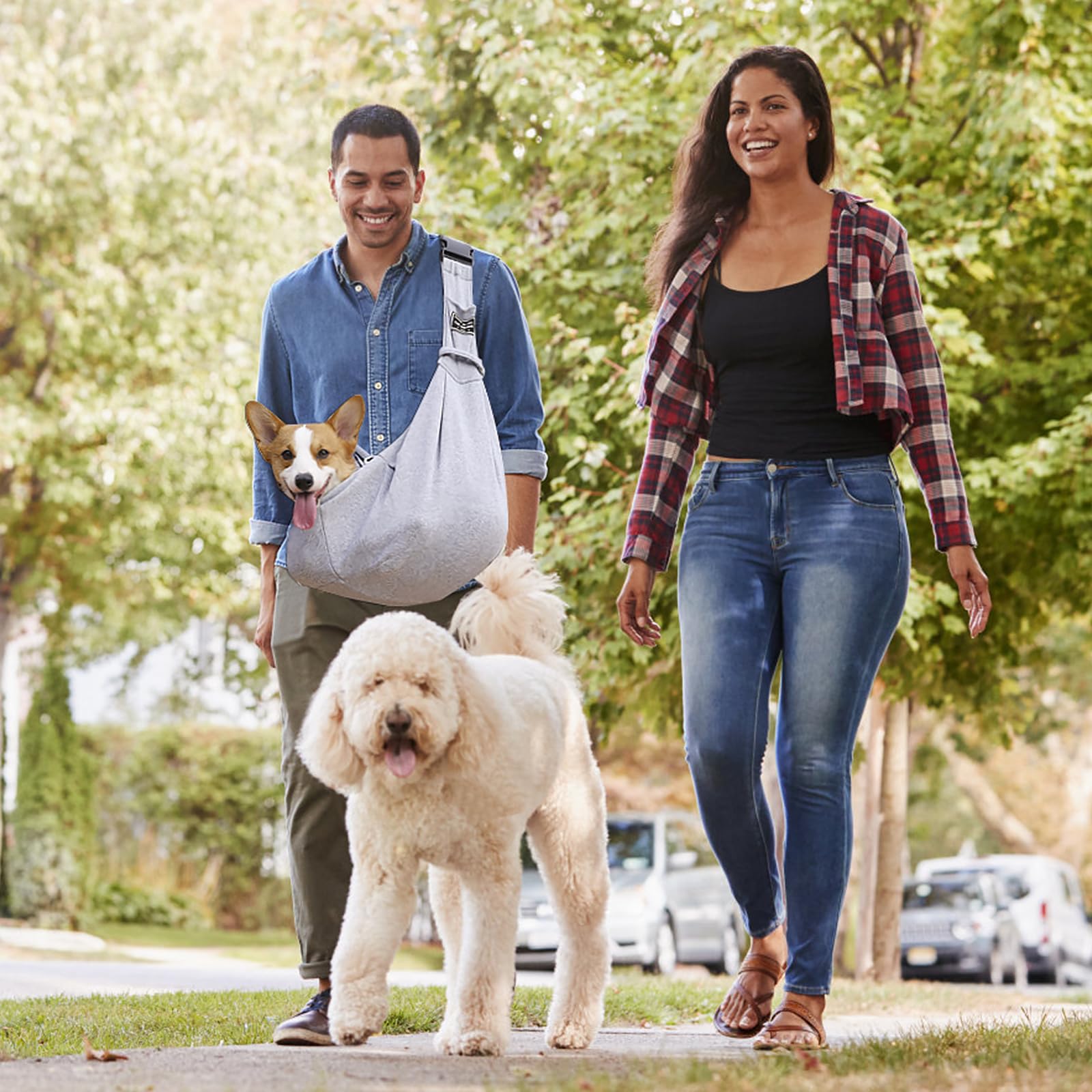 Bandolera para Perro para Mascotas Bandoleras Porta Perros para Mascotas Ajustable Bolso de Hombro para Perros Gatos Pequeño y Medianos
