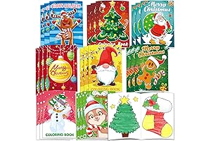 Omgouue Kids Stocking Stuffers Christmas Coloring Books Party Favors