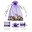 Jexila 100PCS Lavender Organza Gift Bags 5X7 Inches Small Mesh Drawstring Jewelry Pouches for Wedding Party Favor Easter Goodie Candy Treat (Lilac)