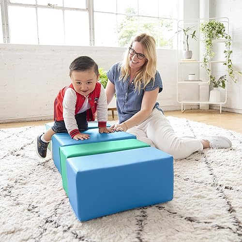 Miniatura 10 de ECR4Kids SoftZone - Bloques de espuma grandes, bloques de construcción, contemporáneos, 7 piezas