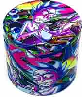 Grinder Rick Et Morty 40 Mm - 4 Parties Avec Tamis - Alliage Zinc Durable - Aimants Puissants - Spatule Incluse