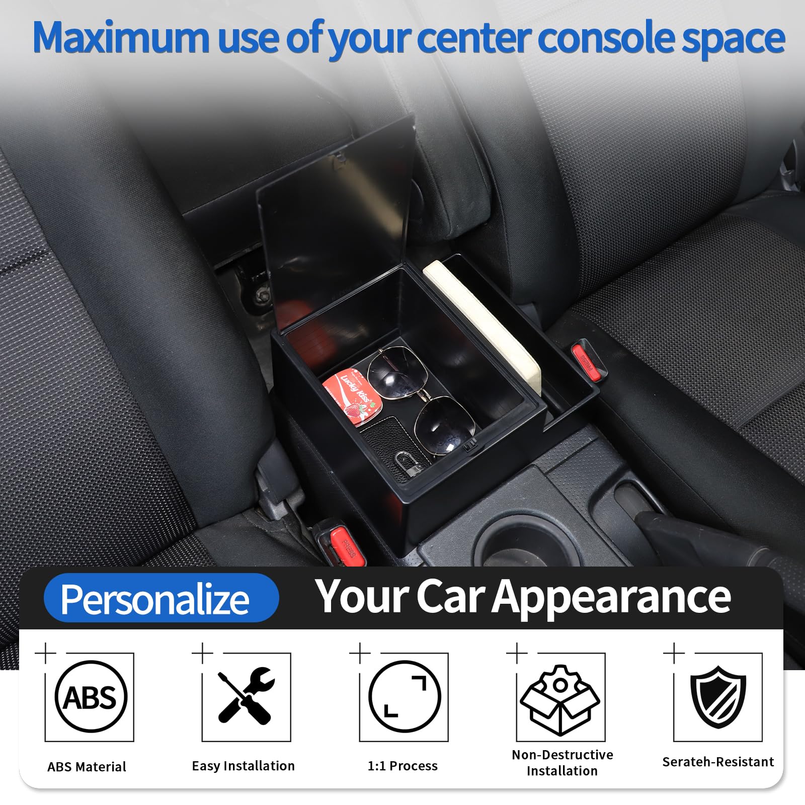 Amazon.co.jp: Fgtagtal 車用アームレスト収納ボックス トヨタ FJ