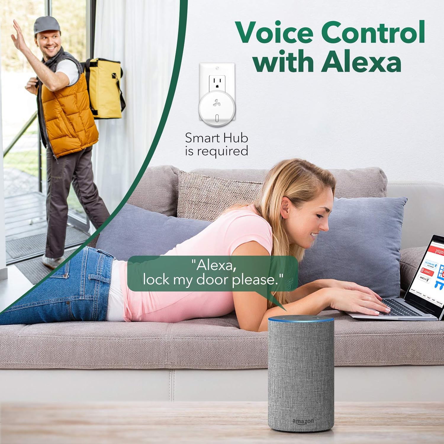 Flаѕh Dеаlѕ - 50% оƒƒ SECURAM Touch Smart Lock Deadbolt, Keyless Entry Door Lock with Fingerprint, Touchpad, High-Security Keys, Remote Control, Voice Control via Alexa, Easy Installation, Auto-relock and Alarm