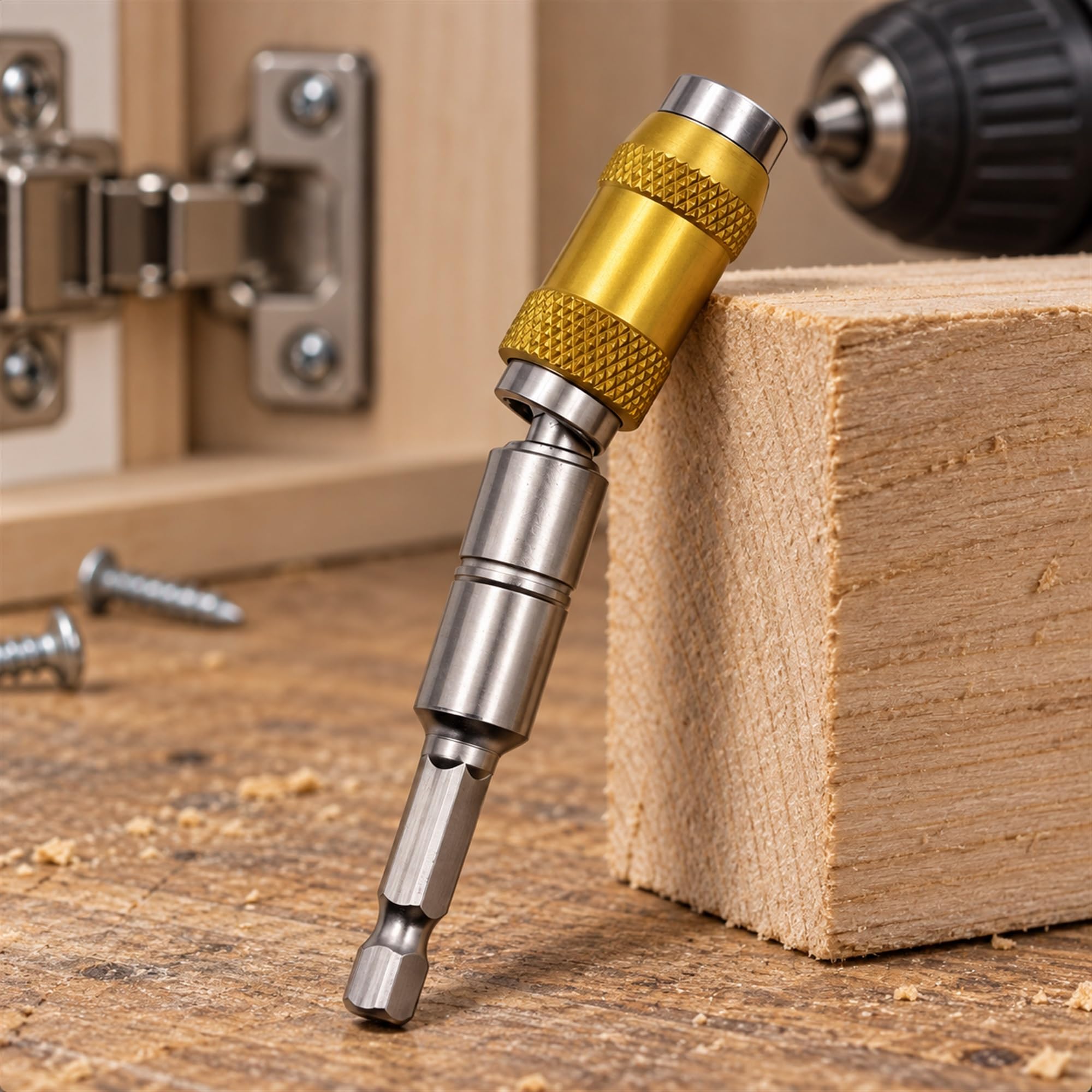 Chrome Vanadium Steel Quick Release Hex Bit Holder Extension for Drills and Screwdrivers, Assembly and Repair