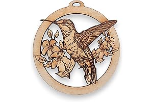 Engraved Hummingbird Keepsake Ornament - Heartfelt Holiday Hummingbird Gift