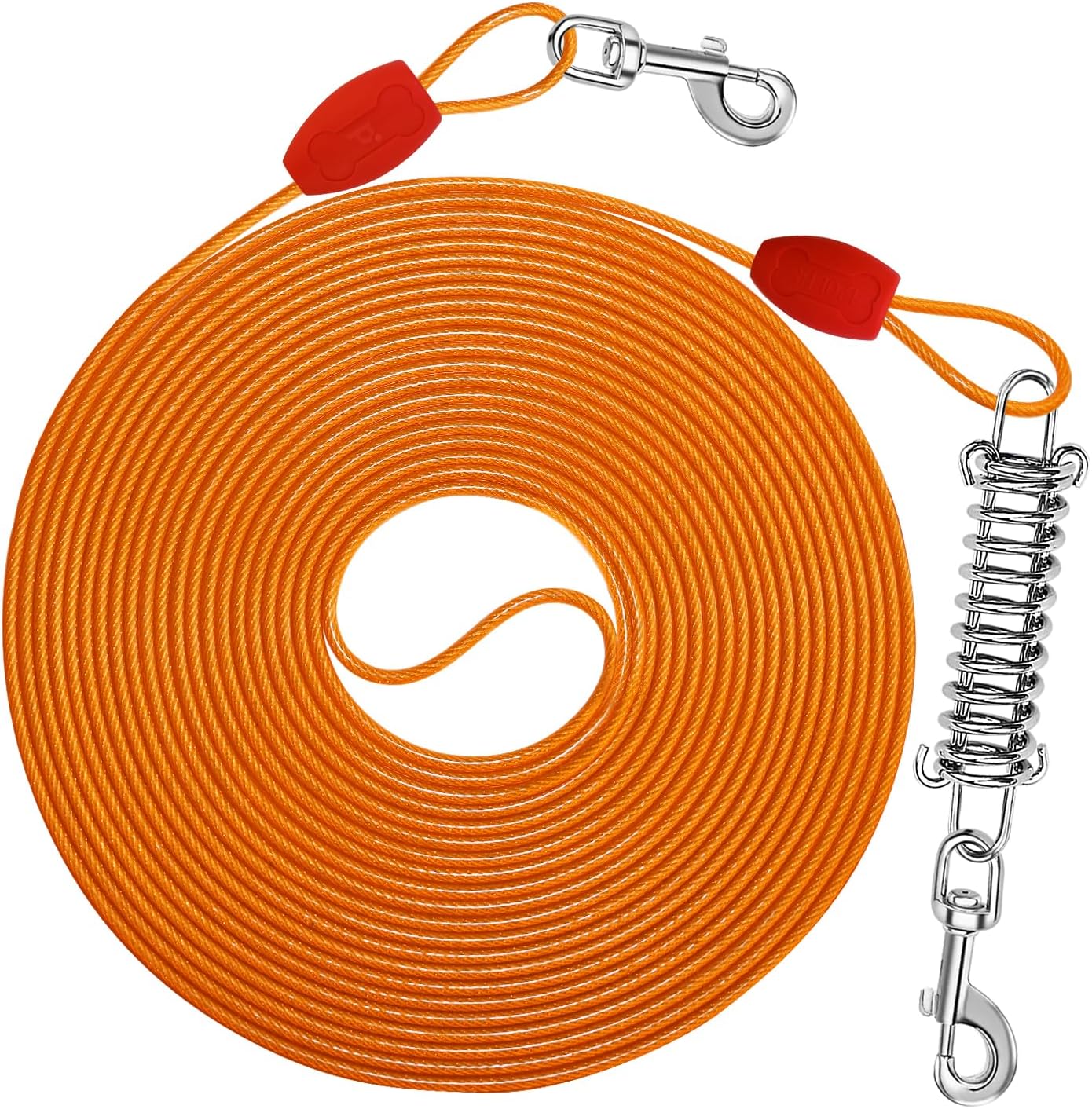 Petbobi Dog Tie-Out Cable & Stake 30ft and Dog Cable 30ft Bundle