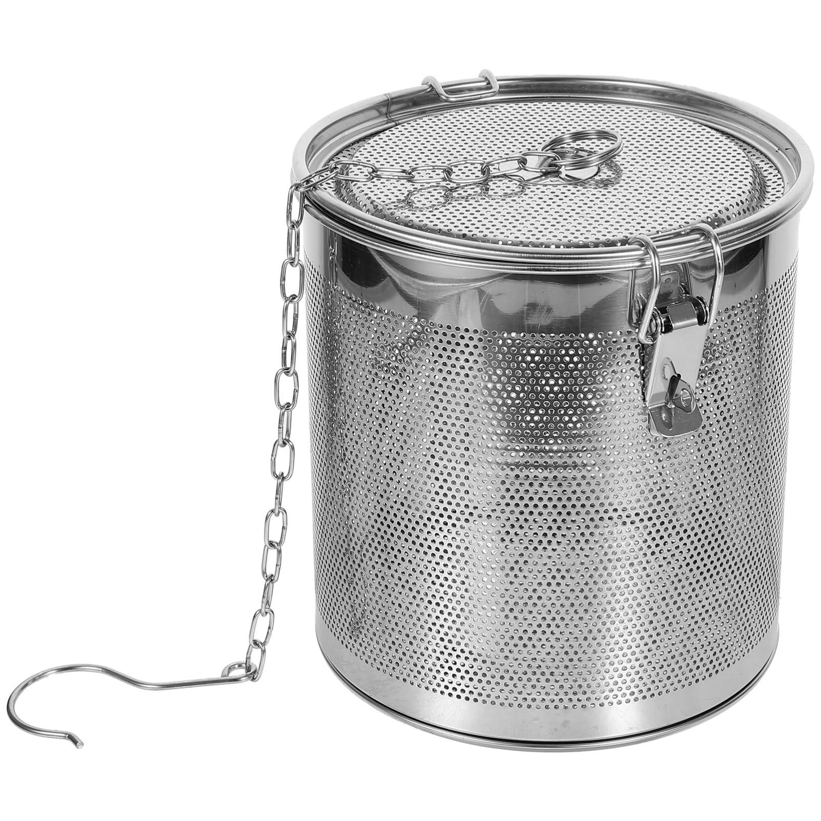 Garneck Professional Kitchen Supplies Portable Pot Stewed Steeper Stainless Seasoning Filter Random Style