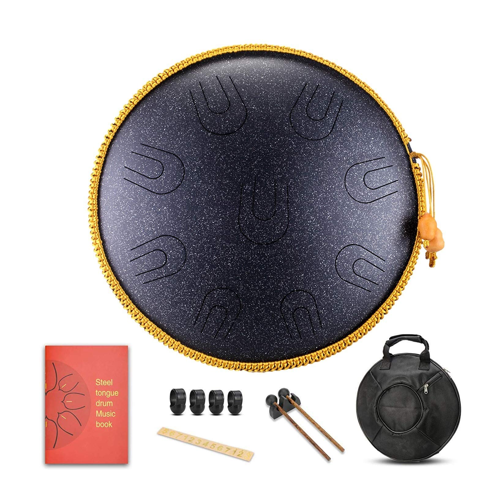 Kit Da 14 Pollici Da 14 Pollici A Tamburo In Acciaio Thumue, Standard C Minore, Psicoterapia Percussioni, Un Regalo Per Principianti E Amanti Dello Yoga (Color : A)