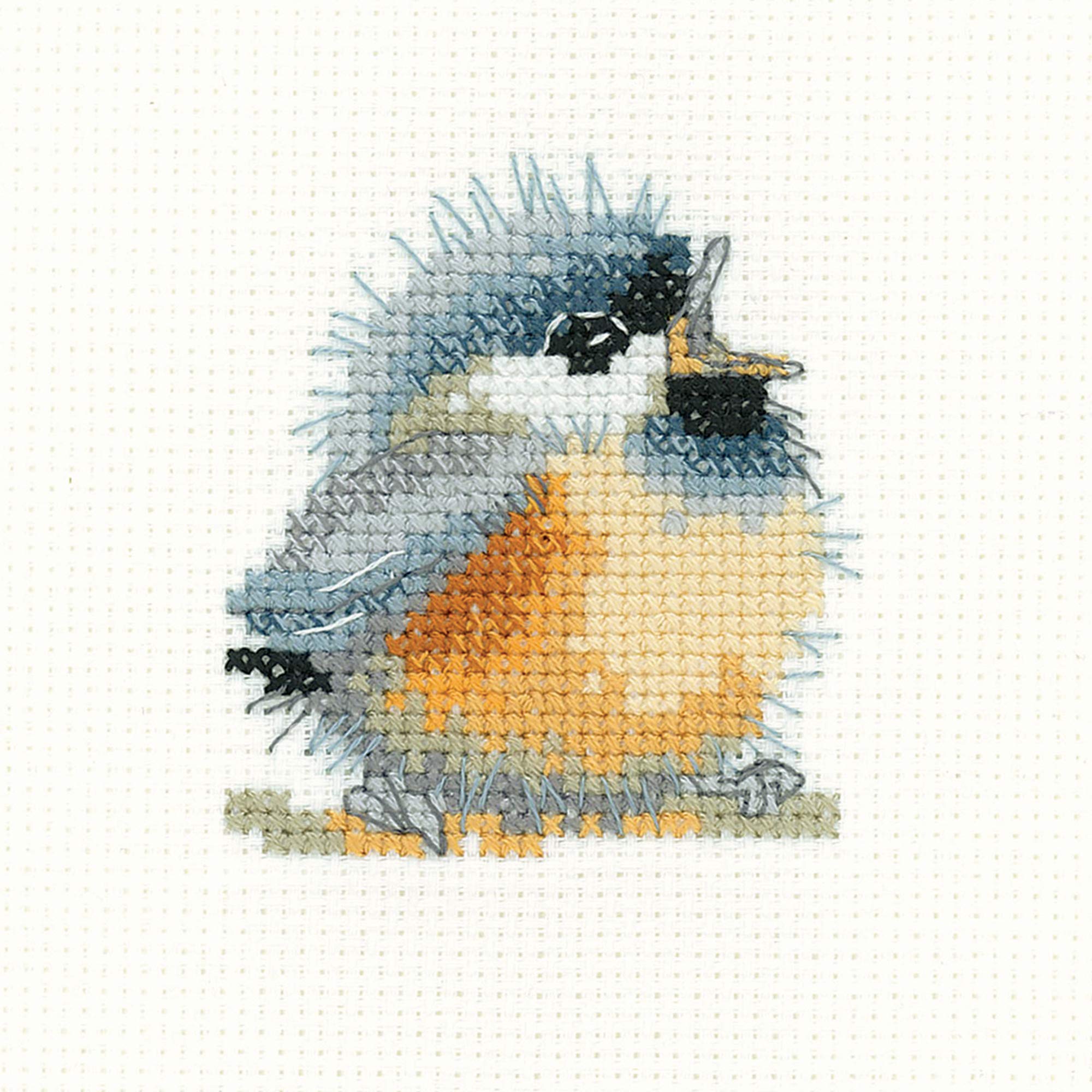 Heritage Cross Stitch Kit Aida Chirpy Counted Pattern SHCH1551-A 5.5x6.5cm