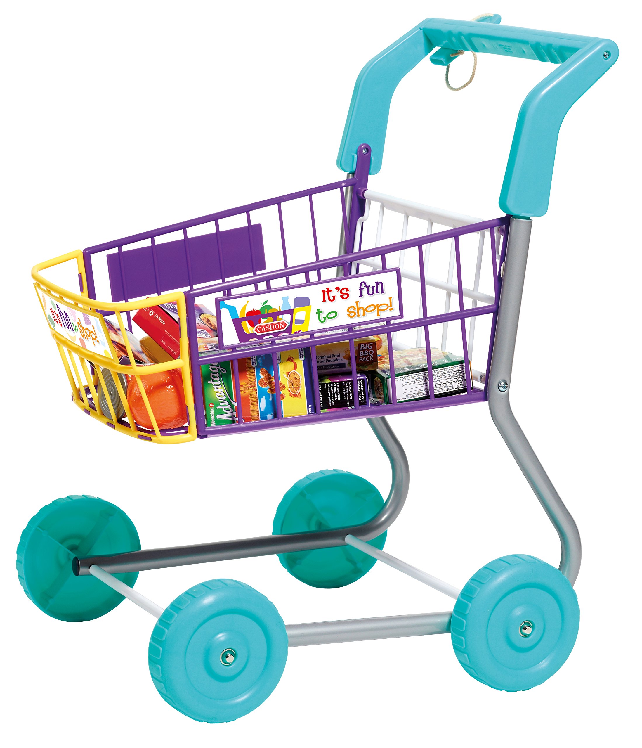 kids plastic shopping trolley