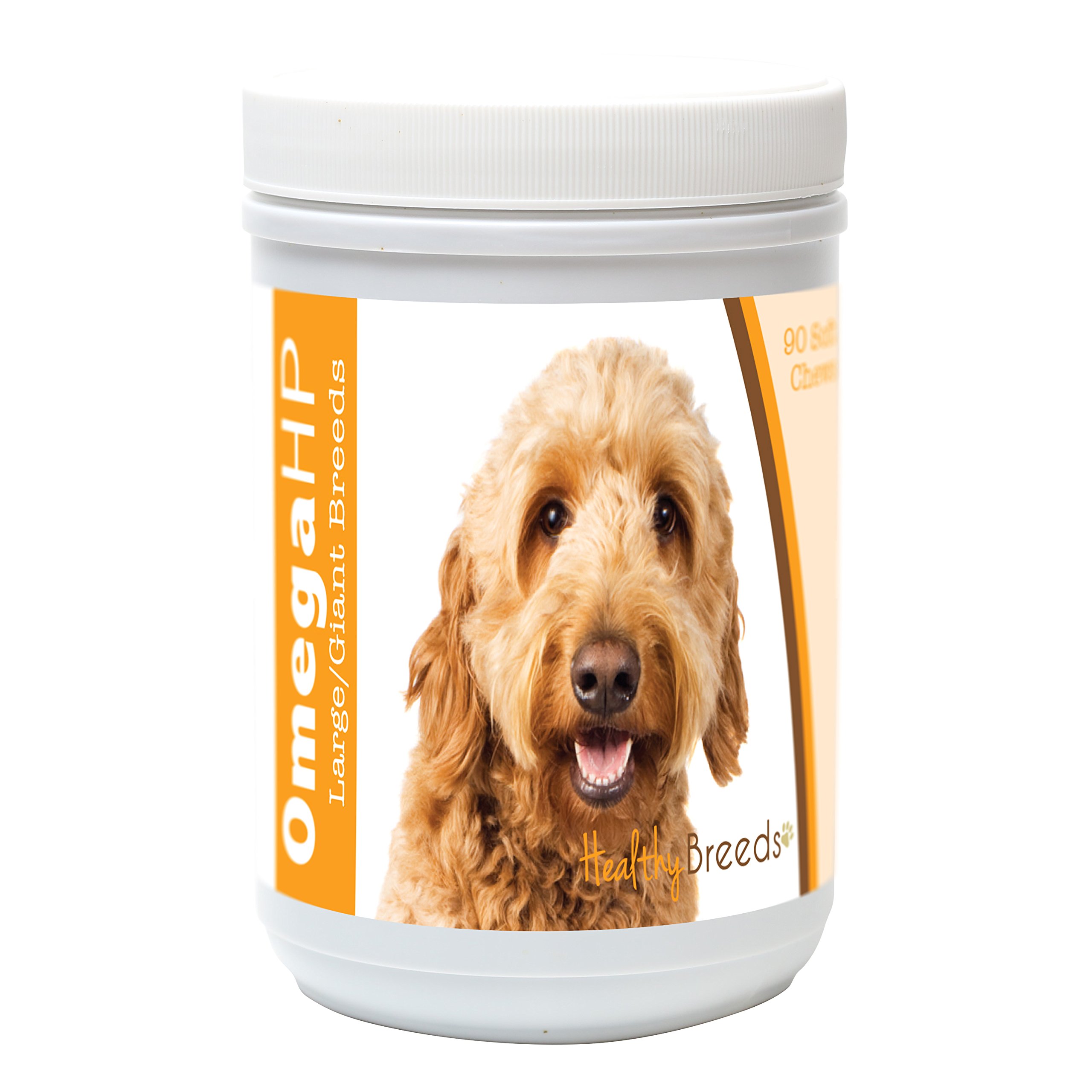 Healthy Breeds Goldendoodle Omega HP Fatty Acid Skin and Coat Support Soft Chews 90 Count