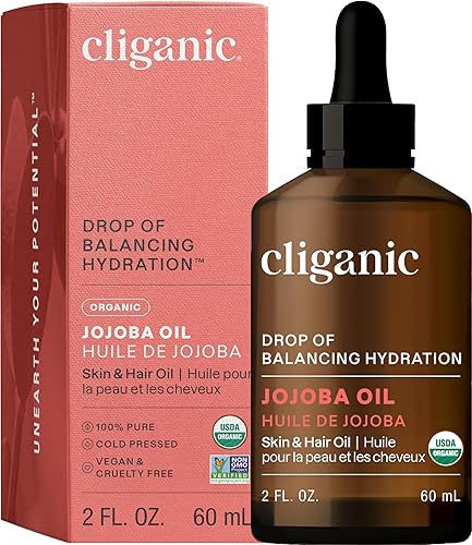 Cliganic Organic Jojoba Oil Bulk Gallon Size 128oz 100 Pure - Non-GMO