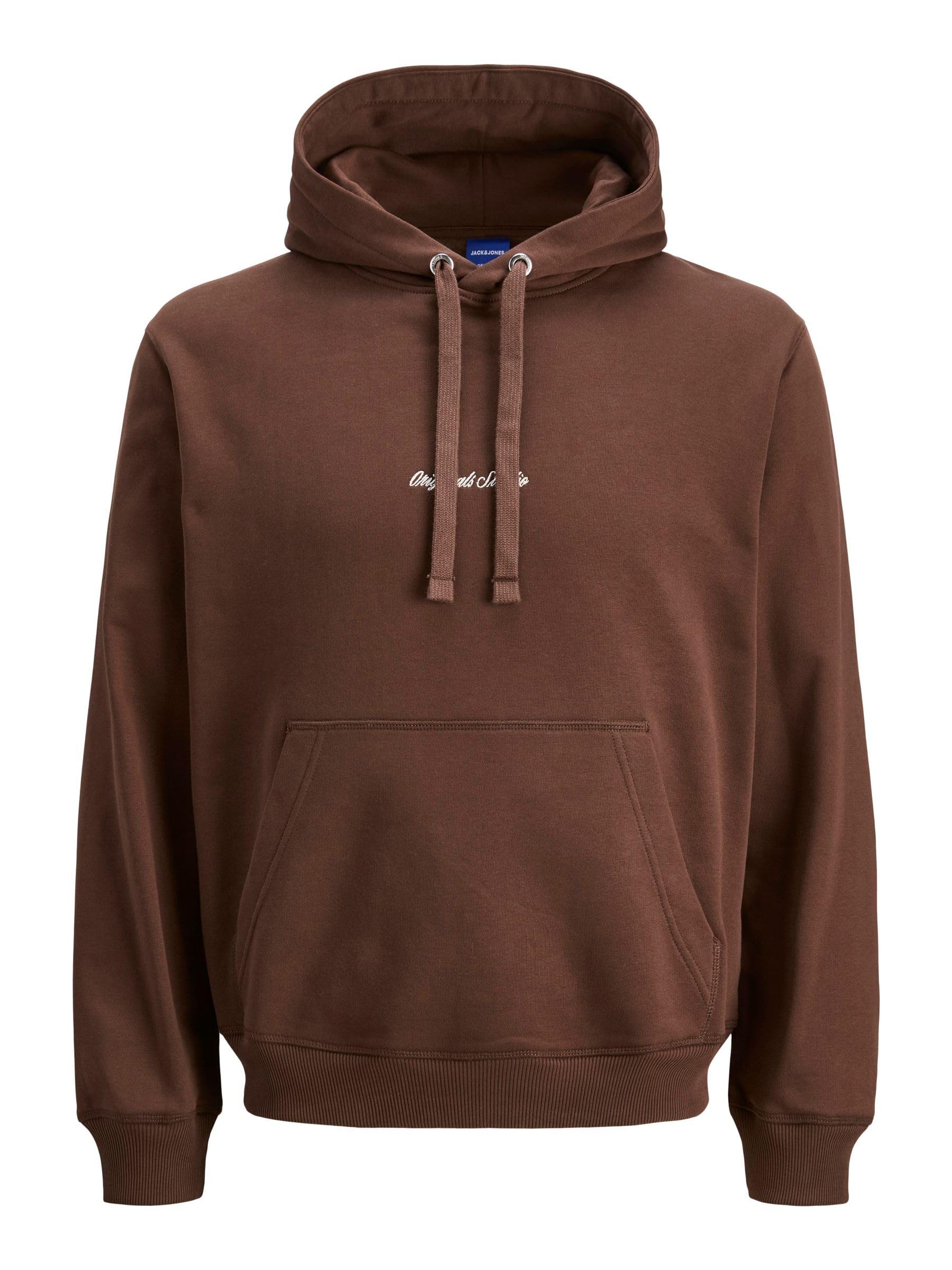 JACK & JONES Jornorrebro Emb Sweat Hood Noos Jornorrebro Emb Sudadera con Capucha Noos Hombre (Pack de 1)