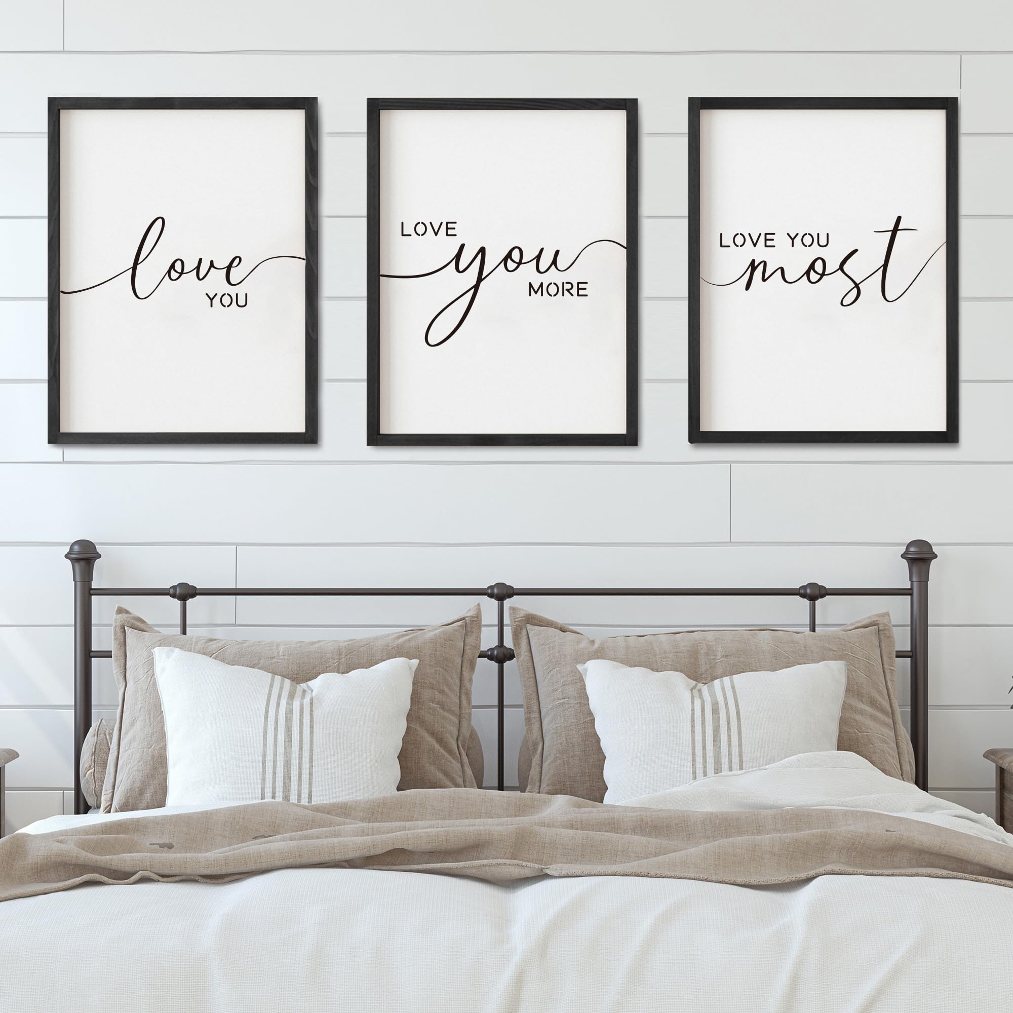Amazon.com: Love You More Sign Set - I Love You & More Wall Decor
