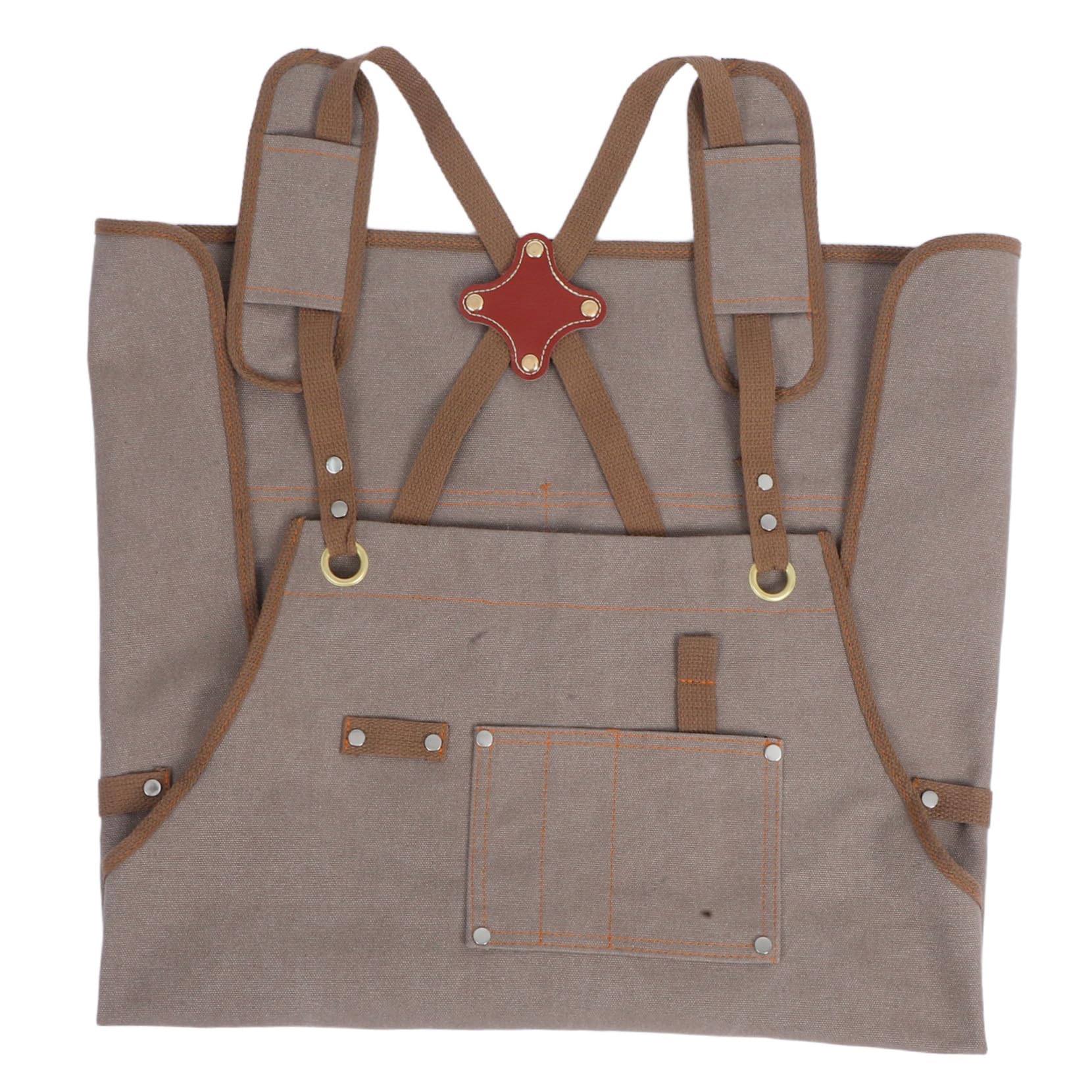 OUNONA Canvas Cross Back Schürze mit Verstellbaren Trägern Multifunktionale Gartenschürze mit Großen Taschen Arbeits Kochschürze für Männer und Frauen für Holzarbeit Garten Küche und