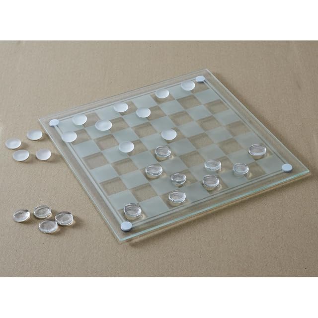 Foto 3 de 8 de Mister Gadget - MG3412 Juego de Damas de Cristal - Diseñado para Momentos de Relajación y Estética