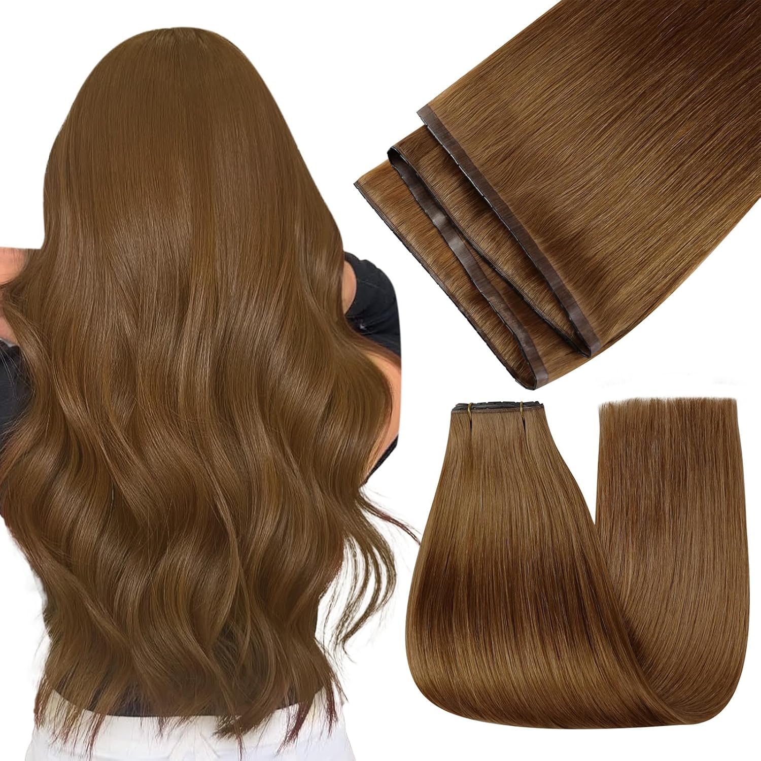 Easyouth Extension Echthaar Weiche Textur Extensions Remy Haar