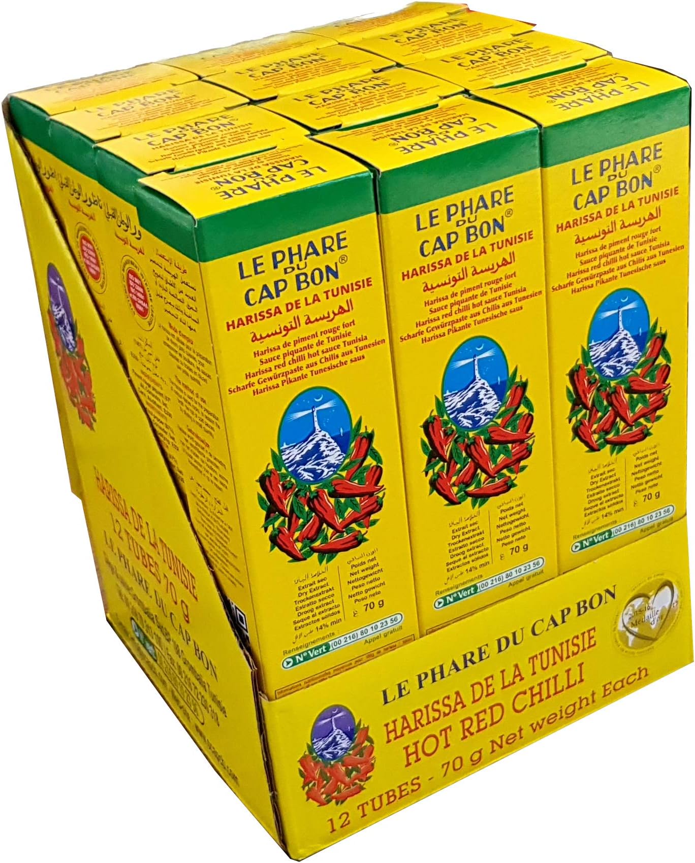 HARISSA 70g TUBE FROM TUNISIA - 12 TUBES