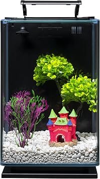 GloFish Extra Large Castle Ornament, 1 Count, Decor for Aquariums