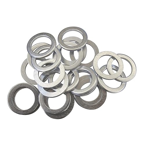 Miniatura 9 de 221512-15167A Juntas de drenaje de aceite de aluminio de 15x 18mm con arandelas de aplastamiento - Compatible con Volvo, Chrysler, Dodge, Kia