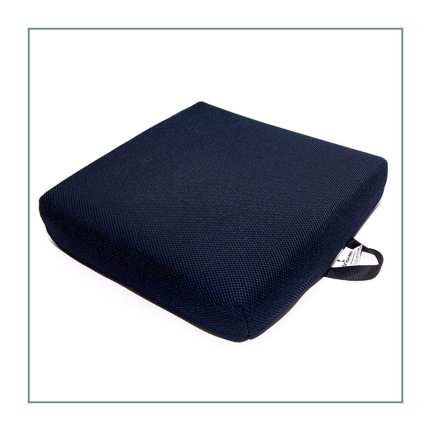 Cuscino Antidecubito Viscoelastico per Sedia a Rotelle | Cuscino Memory Foam | Con Fodera Traspirante in Tessuto 3D | 40 x 40 x 8 cm | Densità 50 kg/m3